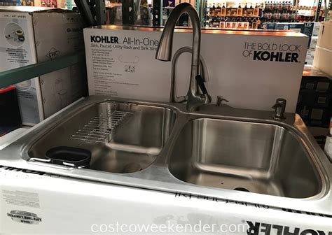 Kohler All-In-One Stainless Steel Sink and Faucet Kit | Costco Weekender