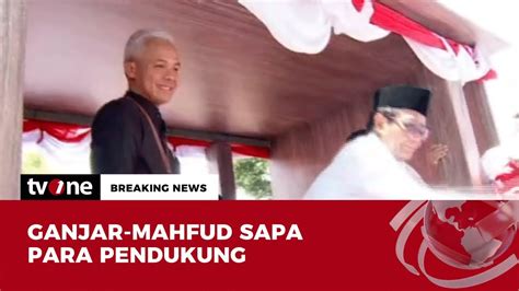 Konvoi Ganjar Dan Mahfud Naik Ini Ke KPU Breaking News TvOne YouTube