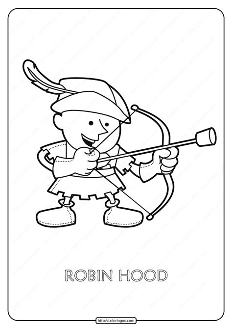 Robin Hood Coloring Pages To Print Coloring Pages