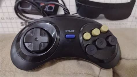 Controle Joystick Sega Es Mega Drive Escorrega O Pre O