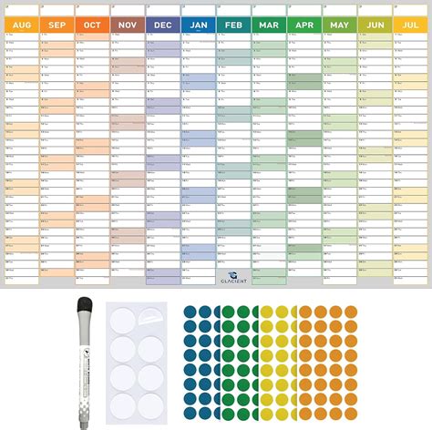 Calendrier Mural Pour L Ann E Acad Mique Grand