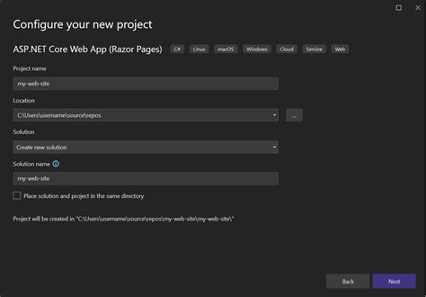 Create A New Project Visual Studio Windows Microsoft Learn