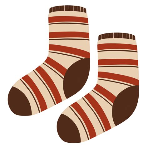 Striped Socks Illustration 15738462 Png