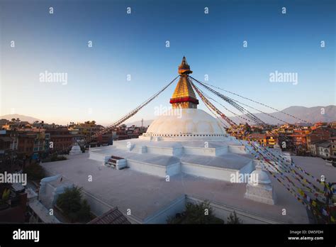 Boudhanath Stupa In Kathmandu Nepal Stock Photo Alamy