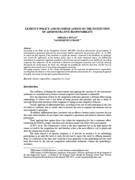 LENIENCY_POLICY_AND_ITS_IMPLICATIONS_ON | PDF | Competition Law | Cartel