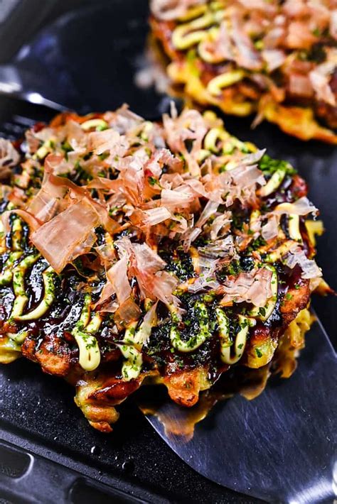 Authentic Osaka Style Okonomiyaki (Japanese Savory Pancake) - Sudachi ...