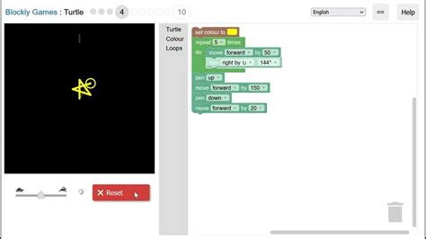 Stem Coding And Games Blockly Games Turtle Level 1 5 Youtube