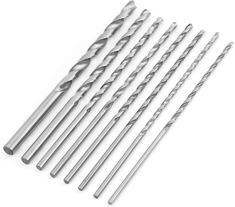 Pcs Mm Extra Long High Speed Steel Straight Shank Twist Drill Bits