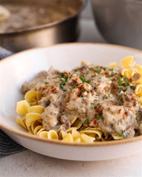 Ground Beef Stroganoff Without Cream Of Mushroom Soup