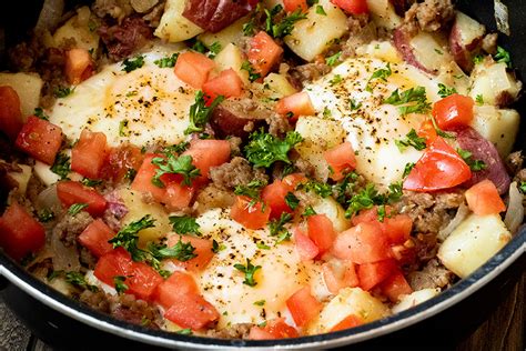 Potato Sausage Breakfast Skillet Chef Shamy