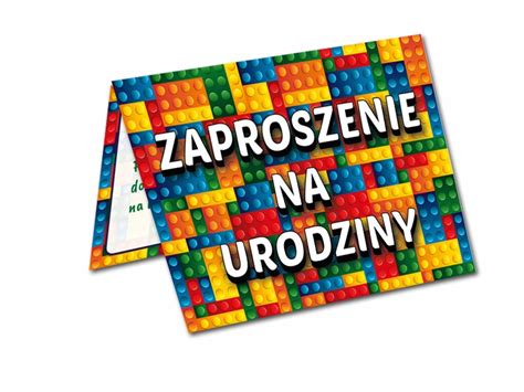 ZAPROSZENIE NA URODZINY KLOCKI LEGO KOPERTA 7953703184 Allegro Pl