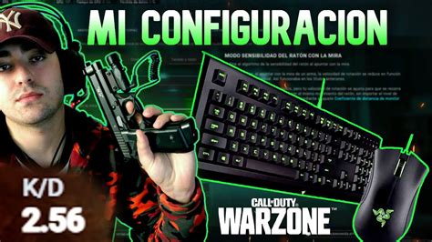 Mejor CONFIGURACIÓN de Mouse y Teclado WARZONE PS4 PC y XBOX YouTube