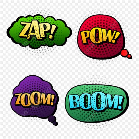 Comics Burst Vector Png Images Comic Burst Text Collection Comic