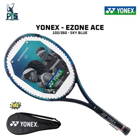 Jual New Raket Tenis Yonex EZONE ACE 102 260 Gr Sky Blue Shopee