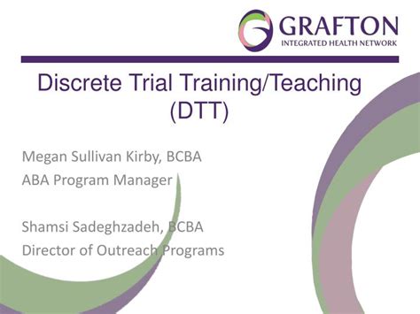 Ppt Discrete Trial Training Teaching Dtt Powerpoint Presentation