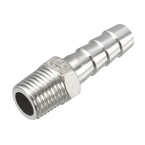 Stainless Steel Barb Hose Fitting Connector Adapter 10mm Barbed X G1 4