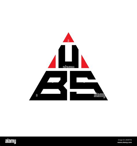 Ubs Triangle Letter Logo Design With Triangle Shape Ubs Triangle Logo