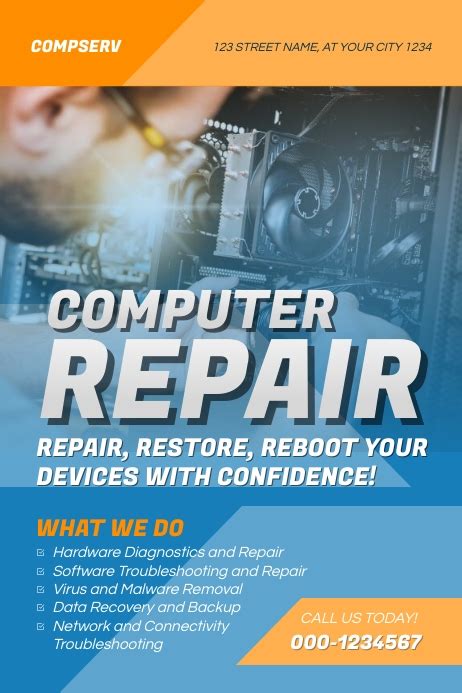 Copy Of Computer Repair Service Postermywall