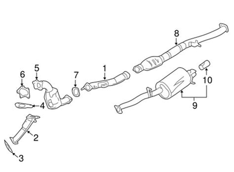 Subaru Forester Exhaust System Diagram