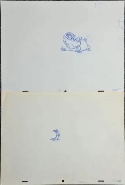 Lion King Timon Pumbaa Disney Production Animation Drawing Animators