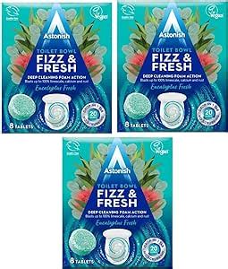 Astonish Fizz And Fresh Toilet Bowl Tablets Eucalyptus Fresh