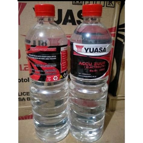 Jual Air Aki Merah Aki Zuur Original Yuasa Liter Shopee Indonesia