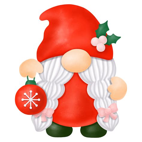 Gnome Weihnachten Aquarell Cliparts Gnome Der Frohen Weihnachten