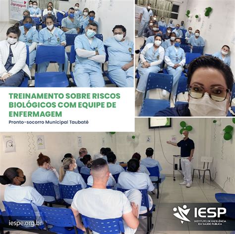 Treinamento sobre riscos biológicos para enfermagem do Pronto socorro