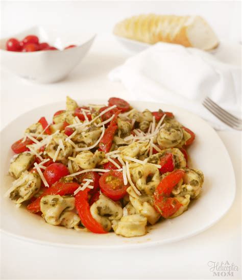 Pesto Three Cheese Tortellini Pasta Salad Recipe A Helicopter Mom