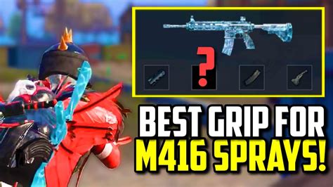 BEST M416 GRIP FOR ZERO RECOIL SPRAYS PUBG Mobile YouTube