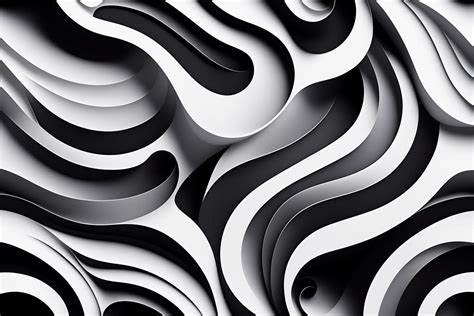 Black and white background with a wavy pattern 21661966 Stock Photo at ...