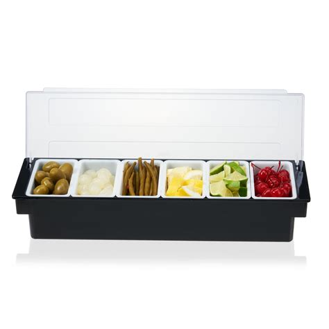 True Garnish Tray 6 Removable Inserts And Ice Reservoir Bar Caddy