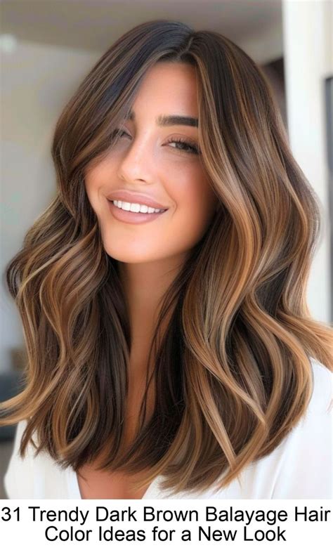 Trendy Dark Brown Balayage Hair Color Ideas For A New Look In