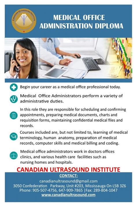 Medical Office Administration Diploma Canadian Ultrasound Institute