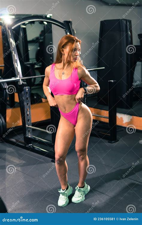 Attractive Fitness Woman Trained Female Body Lifestyle Portrait