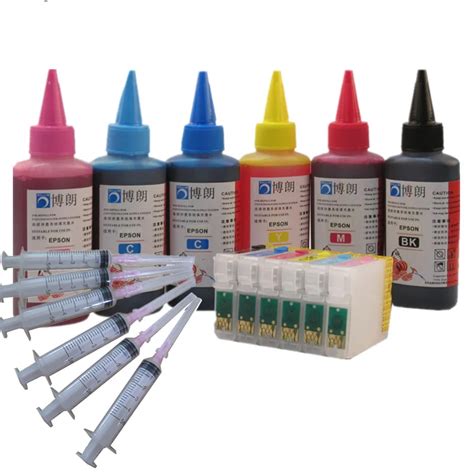 T0791 T0796 79 Ink Cartridge Refill Ink Kit For Epson Stylus Photo 1400