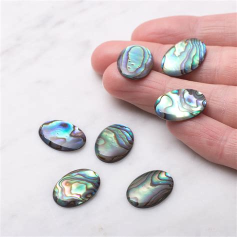 Natural Paua Shell Cabochons