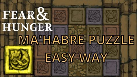 Fear Hunger Guide How To Complete Mahabre Puzzle Youtube