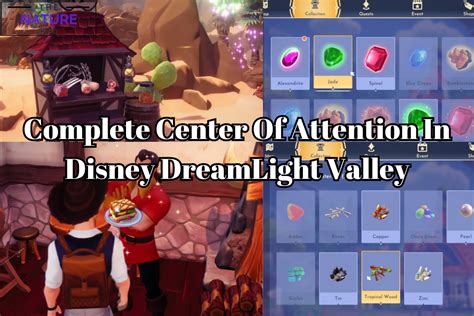 Complete Center Of Attention In Disney Dreamlight Valley The Nature Hero