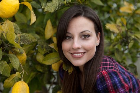 Trees Leaves Lorena Garcia Long Hair Checkered Face Model Lemons 5k Women Shirt Brown