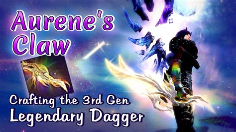 Aurenes Claw Crafting The 3rd Gen Legendary Dagger Guild Wars 2