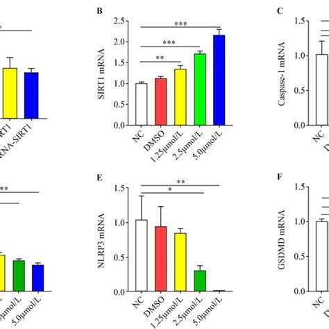 Expression Of Sirtuin 1 SIRT1 And Pyroptosis Pathway Proteins In