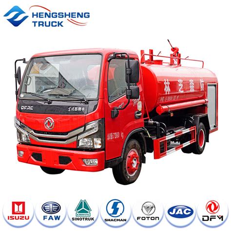 Dongfeng Ladder Fire Truck Fire Sprinkler Water Tank Fire