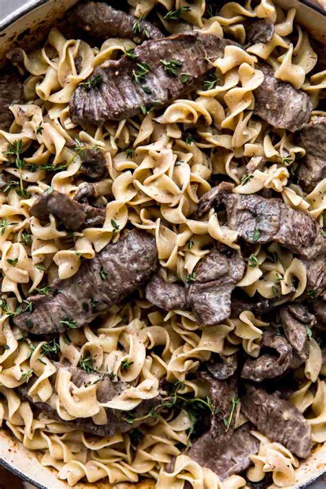 Hungarian Mushroom Beef Stroganoff - KJ and Company 