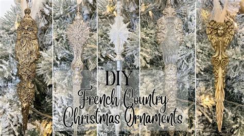 Diy French Country Christmas Ornaments Using New Iod Holiday Release