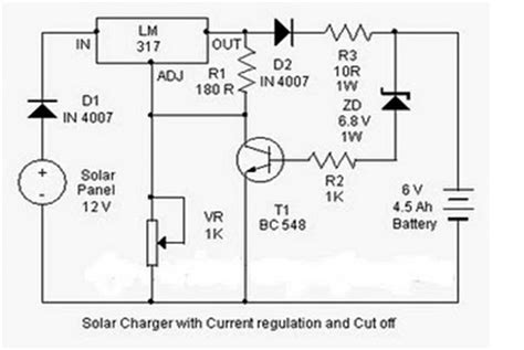 6 Volt Solar Battery Charger Circuit Diagram 6v Solar Batter