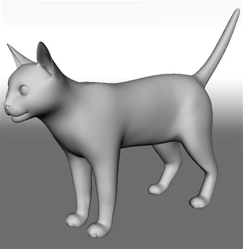 Low Poly Cat Free 3d Model 3ds Obj Dae C4d Fbx Free3d