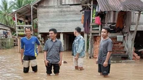 Sungai Rupit Rawas Musi Rawas Utara Meluap Banjir Kini Mulai Melanda