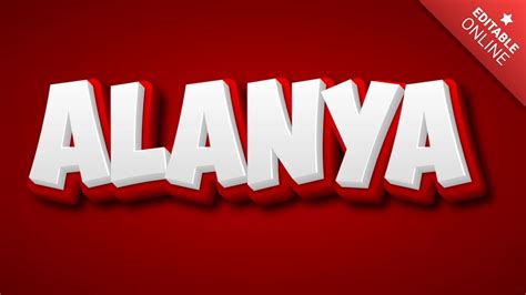 Alanya Text Effect Generator