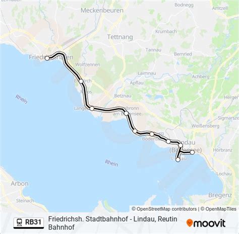 Rb31 Route Schedules Stops Maps Lindau Reutin Bahnhof Updated